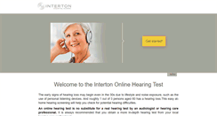 Desktop Screenshot of intertonhearingtest.com