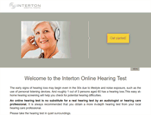 Tablet Screenshot of intertonhearingtest.com